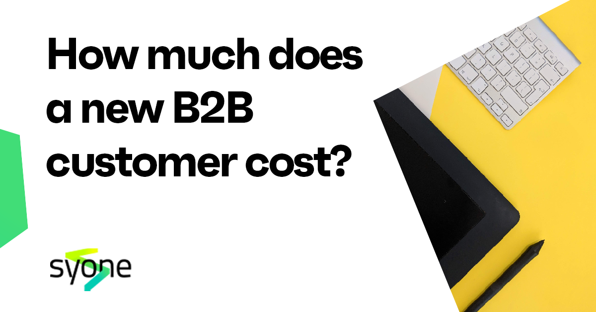 How much does a new B2B customer cost?